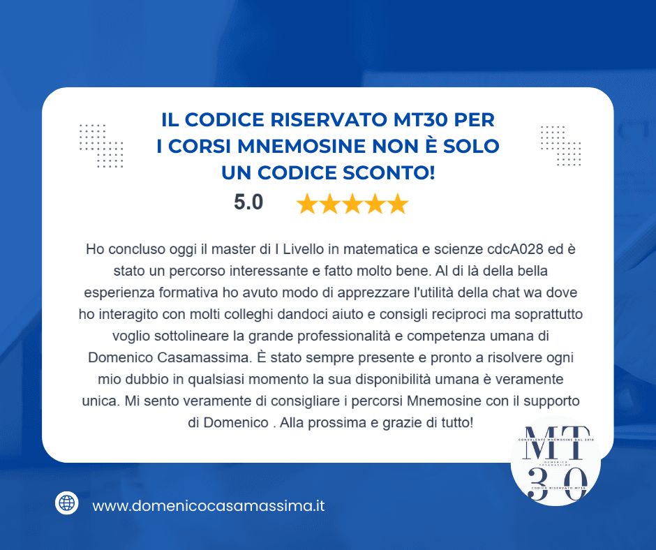 recensioni MASTER A28 Mnemosine 3